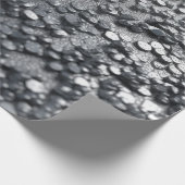 Silver Metal Texture Cadeaupapier (Hoek)