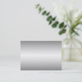 Silver Metal Watch Visitekaartjes (Staand voorkant)