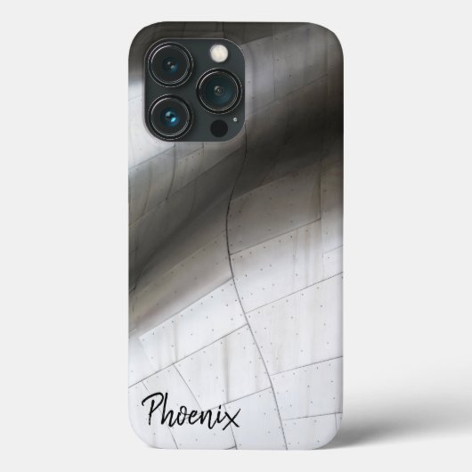 Silver Metal Wave Case-Mate iPhone Case (Achterkant)