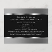 Silver metallic elegant flyer (Achterkant)