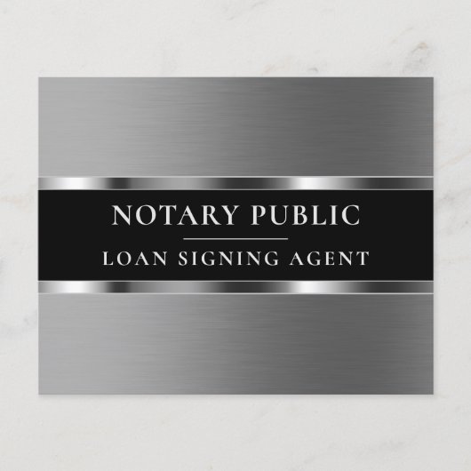 Silver metallic elegant flyer (Voorkant)