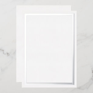 Silver Metallic Folie Border Kaarten