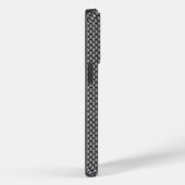 Silver Metallic geborsteld aluminium geometrische Case-Mate iPhone Case (Achterkant / Rechts)