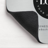 Silver Metallic Grey voegt Company Custom Logo toe Muismat (Hoek)