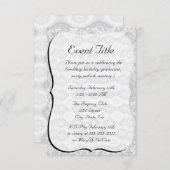 Silver Metallic look Background Kaart (Voorkant / Achterkant)