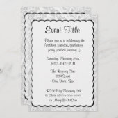 Silver Metallic look Background Kaart (Voorkant / Achterkant)