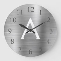 Silver Metallic Monogram Naam en Initiaal