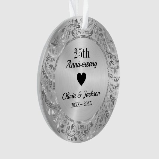 Silver Metallic Ornament (voorkant)