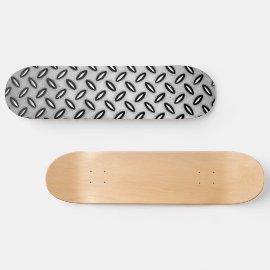 Silver Metallic Patterned Skateboard (Horizontaal)
