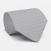 Silver Metallic Wedding Stropdas (Opgerold)
