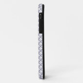 Silver, metallisch uiterlijk, bestudeerd raster Case-Mate iPhone case (Achterkant/links)