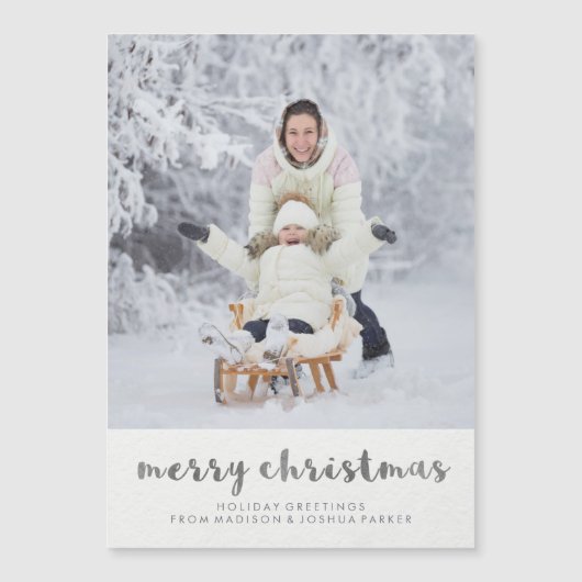 Silver minimalist kerstfoto (Voorkant)