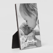 Silver Minimalist Photo Moederdag Plaque Fotoplaat (Zijkant)