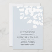 Silver Mist Eucalyptus Greenery Modern Wedding Kaart (Voorkant)