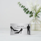 Silver Mode Consultant Visitekaartjes (Staand voorkant)