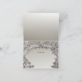 Silver Modern bedankkaart (Binnen)