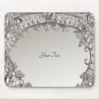 Silver  Modern Mousepad Muismat