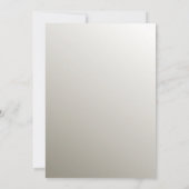 Silver Modern Vrijgezellenfeest Kaart (Achterkant)