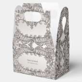 Silver  moderne gunstbox bedankdoosjes (Geopend)