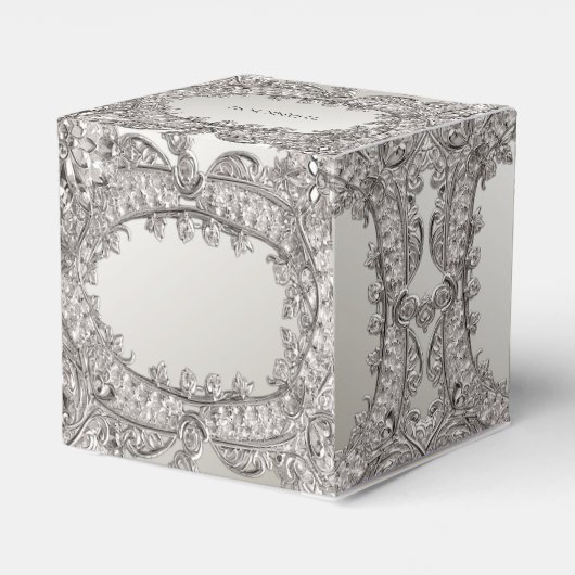 Silver  moderne gunstbox bedankdoosjes (Achterkant)