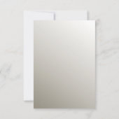 Silver moderne RSVP-kaart RSVP Kaartje (Achterkant)