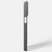 Silver Monogram Faux, geborsteld Metaal Kijk Case-Mate iPhone Case (Achterkant / Rechts)