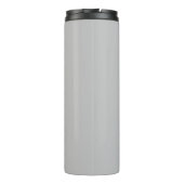 Silver Monogram modern script Thermal Tumbler Thermosbeker (Achterkant)