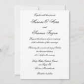 Silver Monogrammed Celtic Wedding Uitnodiging (Achterkant)