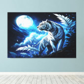 Silver Moon Canvas Afdruk (Insitu (Houten vloer))