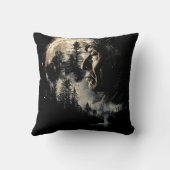 Silver Moon Lone Indiaan Kussen (Achterkant)