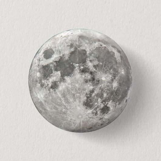 Silver Moon Round Ronde Button 3,2 Cm (Voorkant)