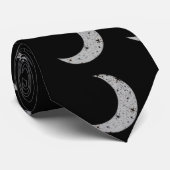 Silver Moon Sliver sur le Cravate noir (Roulé)