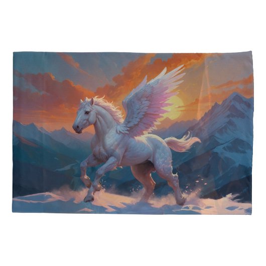 Silver Mountain Pegasus Kussensloop (Achterkant)