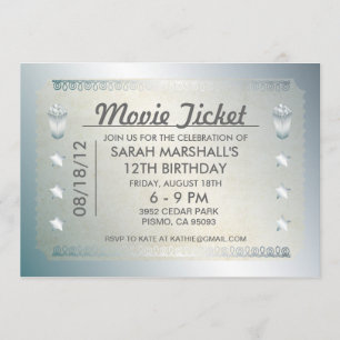 Silver Movie Ticket Kaart