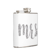 Silver Mrs. flask, glitter font Heupfles (Rechts)