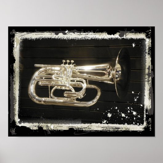 Silver Musical Instrument Poster (Voorkant)