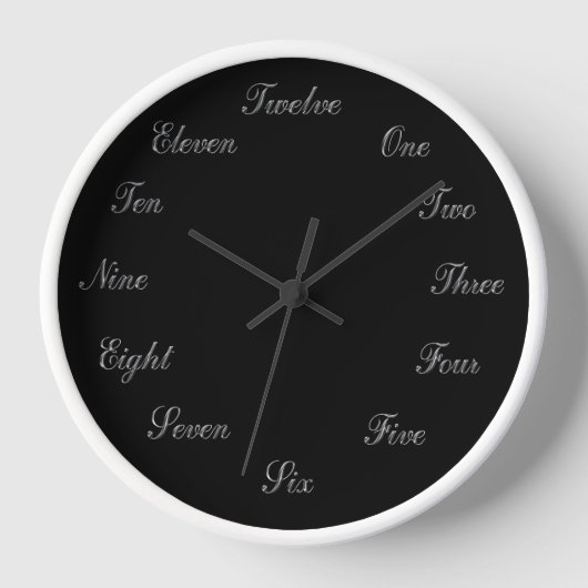 Silver n Black Clock (Voorkant)