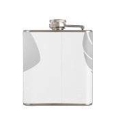 Silver Nautilus Shell met het Monogram van de Doua Heupfles (Achterkant)