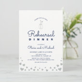 Silver & Navy | Invitation au dîner de répétition (Debout devant)
