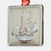 Silver Nef Metalen Ornament (Links)