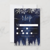Silver neigeux marine Noël hiver rsvp (Devant)