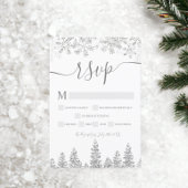 Silver neigeux marine Noël hiver rsvp