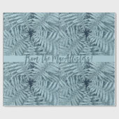 SILVER NEW ZEALAND LEAFY FERN PERSONALIZED KIWI NZ CADEAUPAPIER (Vlak)