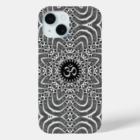 Silver OM Spirituele verbinding Case-Mate iPhone Case (Achterkant)