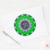 Silver OM sur Green+Purple'delica Art Sticker (Enveloppe)