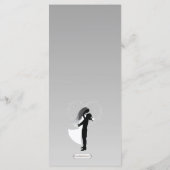 Silver Ombre  Wedding Menu Kaart (Achterkant)