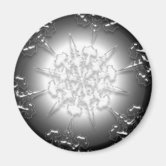 Silver Ornament Magnet Magneet