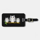 Silver Owls Design Bagagelabel (Voorkant horizontaal)