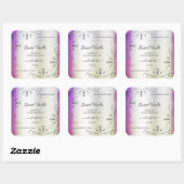 Silver  Paars Shimmery Marble Product Label (Vel)