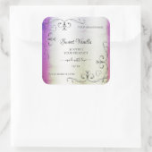 Silver  Paars Shimmery Marble Product Label (Tas)